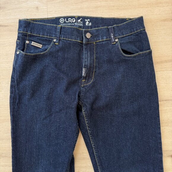 LRG Lifted Research Group Jeans Mens Dark Blue Denim Size 34 - Picture 4 of 13